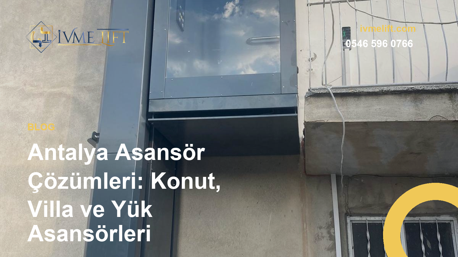 Antalya Asansör Çözümleri Konut Villa ve Yük Asansörleri
